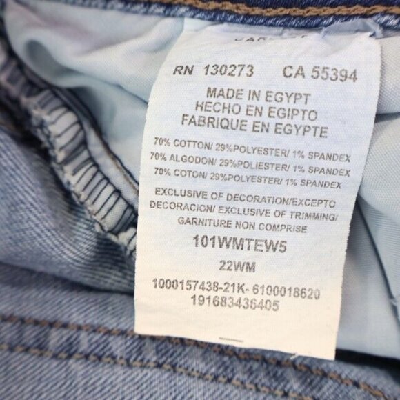 Lee Jeans Womans 22 WM Blue Midrise Regular Fit Straight Stretch New - Picture 7 of 7